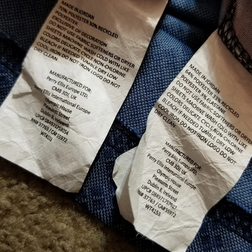 SOLD-2 BEN HOGAN Mens Blue Polo Dress Shirts Bundle/Lot-L - Picture 6 of 7